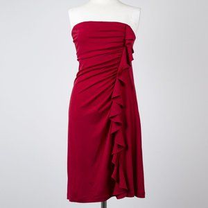 Strapless Ruffle Mini Dress